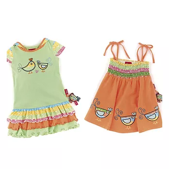 【德國Sigikid】淑女洋裝組- 彩虹連帽裙+綁帶裙90洋裝