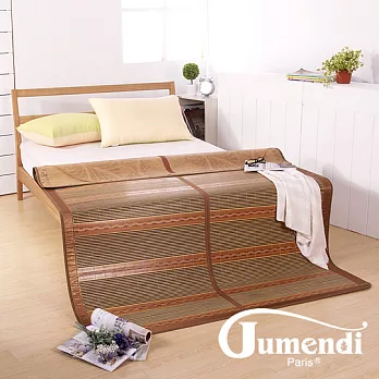 【Jumendi-冰涼系列】頂級天然碳化兩用鏡面蓆-雙人