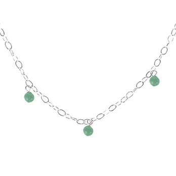 Dogeared Free Spirit 自由靈魂系列 土耳其石珠珠銀色頸鍊 turquoise choker