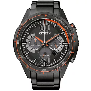 CITIZEN 王者效應計時腕錶-黑