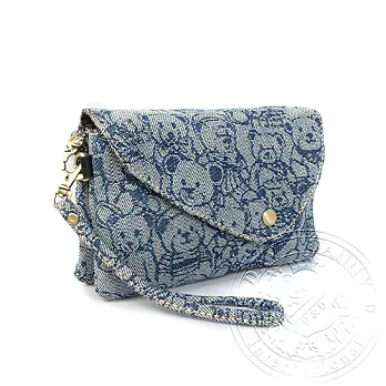 【DAV DANNY 大衛丹尼】牛仔熊系列-可愛小熊手拿側背包