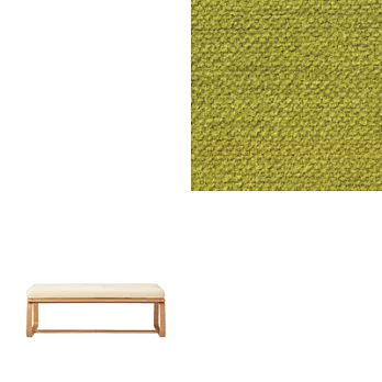 [MUJI 無印良品]LD兩用長凳座面套/棉鬆絨/綠色