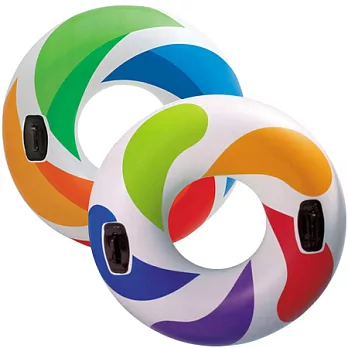 INTEX 彩色炫風座圈/隨機出貨/不挑款