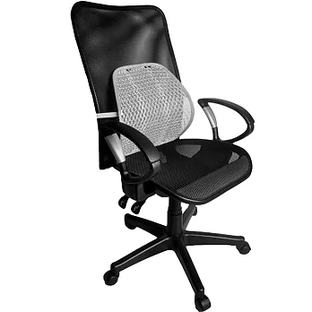 【凱堡】Aniki全網高背銀鍛扶手辦公椅/電腦椅(送網腰腰靠)