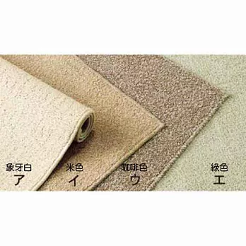 《輕量防汙》100%棉質廚房地墊‧63×150cm象牙白