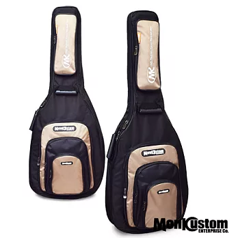 Monkcustom 民謠/古典 吉他 多重收納設計 防水厚琴袋(SAB-1600)