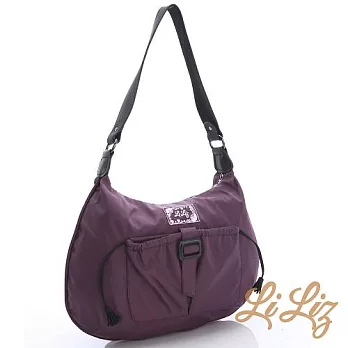 【LiLiz】莉思手作風格 紫色迷情系列 雙面馬鞍包