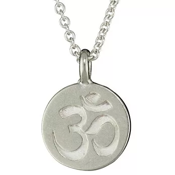 Dogeared 古印度錢幣 OM 宇宙最強大的力量 銀色許願項鍊