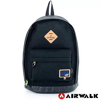【美國 AIRWALK】 極輕量網布小豬後背包 -黑