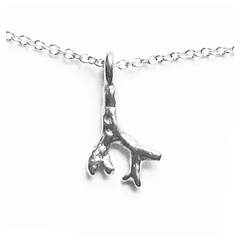 Dogeared 珊瑚枝 coral branch 勇敢做自己 銀色許願項鍊