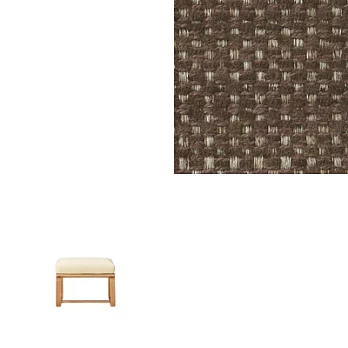 [MUJI 無印良品]LD兩用凳座面套/棉聚酯織/棕色