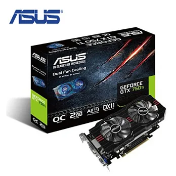 ASUS華碩 GTX750TI-OC-2GD5 顯示卡
