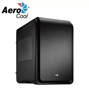 Aero coolDS Cube 透測電腦機殼 (四色面板選擇)黑色