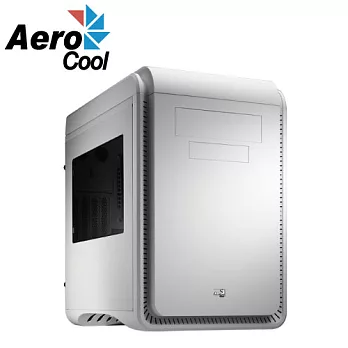 Aero coolDS Cube 透測電腦機殼 (四色面板選擇)白色
