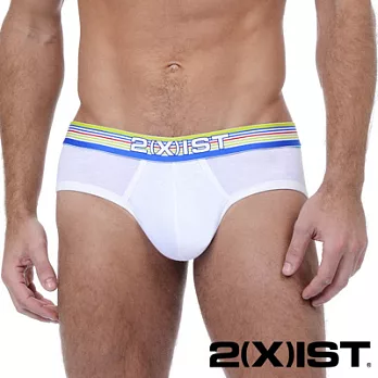 2(X)IST 樂活系列BEACH TRIPE低腰三角褲M白