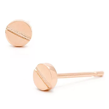 Gorjana 美國品牌 迷你小鉚釘 玫瑰金圓形耳環 Chaplin Studs