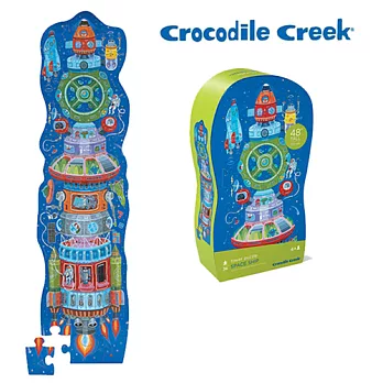 【美國Crocodile Creek】大型地板拼圖系列-太空船