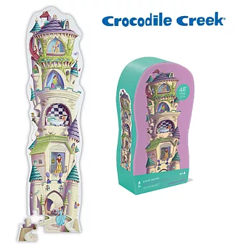 【美國Crocodile Creek】大型地板拼圖系列-高塔公主