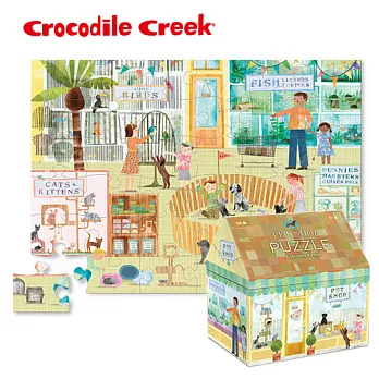 【美國Crocodile Creek】建築造型盒拼圖系列-寵物店