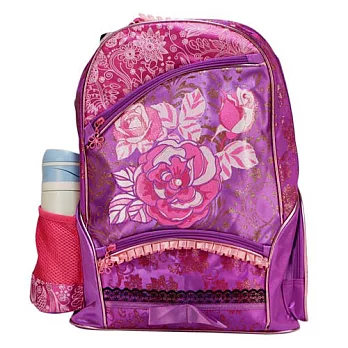 MAXPERO 個性紫玫瑰後背書包RH