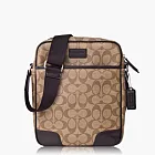COACH PVC 材質皮飾邊(斜)肩背/飛行員/多功能包_咖啡色 COACH PVC 材質皮飾邊(斜)肩背/飛行員/多功能包_咖啡色