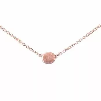 Dogeared 許願項鍊 玫瑰金豆 Circle Necklace