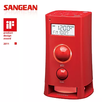 山進收音機SANGEAN-二波段數位式造型收音機(調頻立體/調幅)K-200紅色
