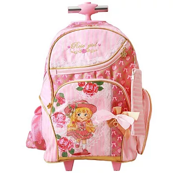 MAXPERO 玫瑰甜心輕巧鋁合金單拉桿後背書包RH