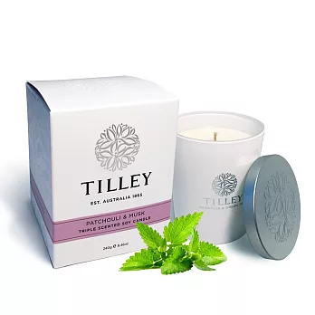 Tilley百年特莉 廣霍香&麝香香氛大豆蠟燭250g