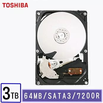 TOSHIBA 東芝 3TB 3.5吋 SATAIII 硬碟 7200轉(DT01ACA300)