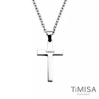 TiMISA《簡約十字(L)》純鈦項鍊(H)