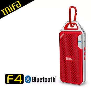 MiFa F4 隨身輕巧鋁合金無線藍芽MP3喇叭(鈦紅)