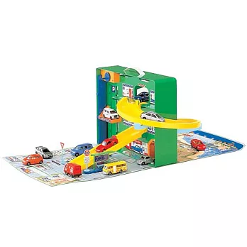 TOMICA交通世界-雙面全景迴旋梯提盒