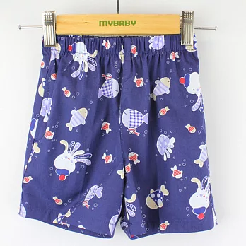 【愛的世界】MY BABY海底世界鬆緊帶短褲/6~8歲-台灣製-115藏青色
