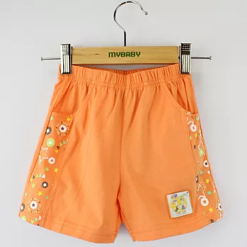 【愛的世界】MY BABY歡唱時光系列鬆緊帶短褲/3~6歲(橘色)-台灣製-100橘色