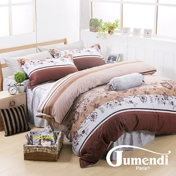 【法國Jumendi-花影蔓舞】台灣製雙人六件式特級純棉床罩組