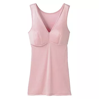 【Cecile】日本品牌無鋼圈純蠶絲背心M粉色