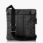 COACH PVC 材質皮飾邊斜背包_黑色 COACH PVC 材質皮飾邊斜背包_黑色