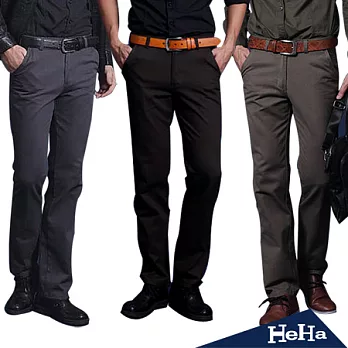 長褲 商務紳士簡約男士直筒長褲 三色-HeHa-36(鐵灰)