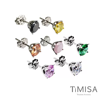 TiMISA《純鈦簡愛(M)》(七色)純鈦耳環一對