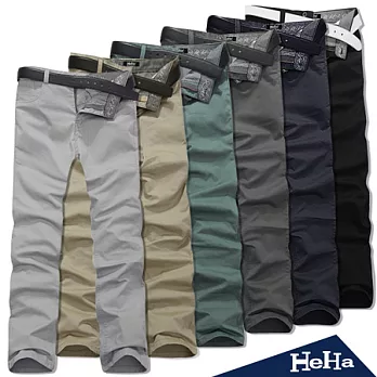 長褲 學院風修身時尚直筒休閒長褲 共七色-HeHa-31(月白)