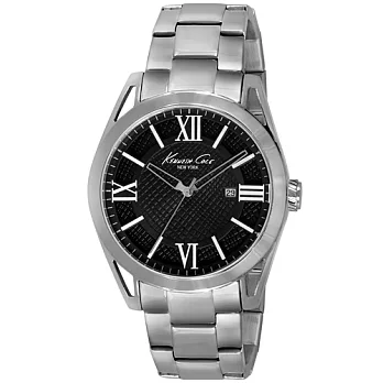 Kenneth Cole 羅馬漫步雙層設計時尚腕錶-深灰/44mm深灰