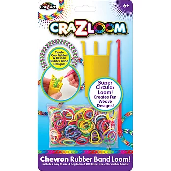 Cra-Z-Loom 圈圈彩虹編織(環形編織組 + 亮色橡皮筋補充包)