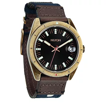 NIXON The ROVER II 風潮蔓延時尚運動腕錶-黑x迷彩咖
