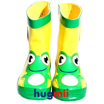 【hugmii】童趣造型兒童雨鞋_青蛙16青蛙