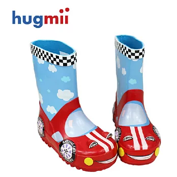 【hugmii】童趣造型兒童雨鞋_賽車16賽車