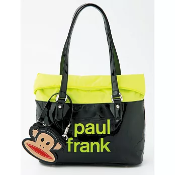 【UH】Paul Frank - 簍空雙色肩背包 - 黑黃色