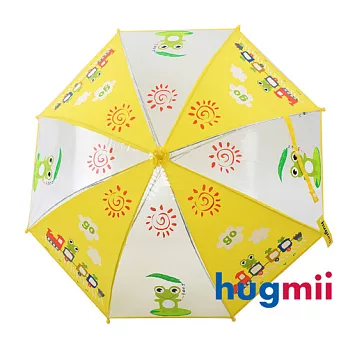 【Hugmii】童趣造型兒童雨傘_青蛙黃色