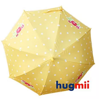 【Hugmii】可愛花朵兒童自動雨傘_黃色黃色