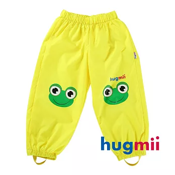 【Hugmii】童趣造型EVA兒童雨褲_青蛙M黃色